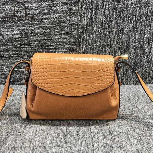 

evening bags brand womens handbag casual single crossbody solid color genuine leather small flap bag ladies shoulder messenger