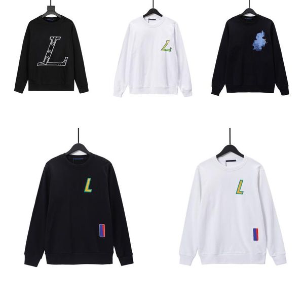 

men's hoodies & sweatshirts 2021ss spring and autumn design sweatshirt letter pattern cotton casual loose unisex, Black