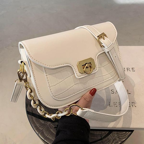 

shoulder bags designer chain bag 2021 leather women's handbag single small square