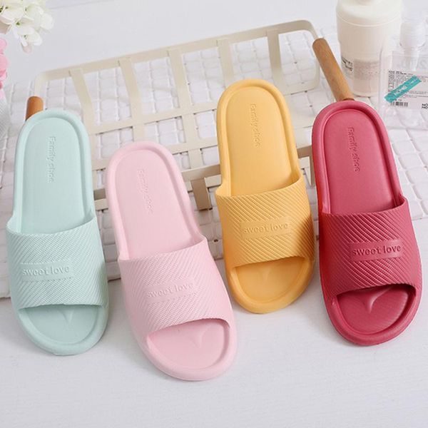 

slippers home sandals women men flat shoes bathing non-slip flip flops fashion lovers indoor floor zapatillas de hombre, Black