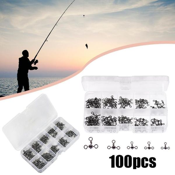 

connector fishing swivel barrel stainless freshwater fishing hook ice carp trout saltwater connector sw r2f7