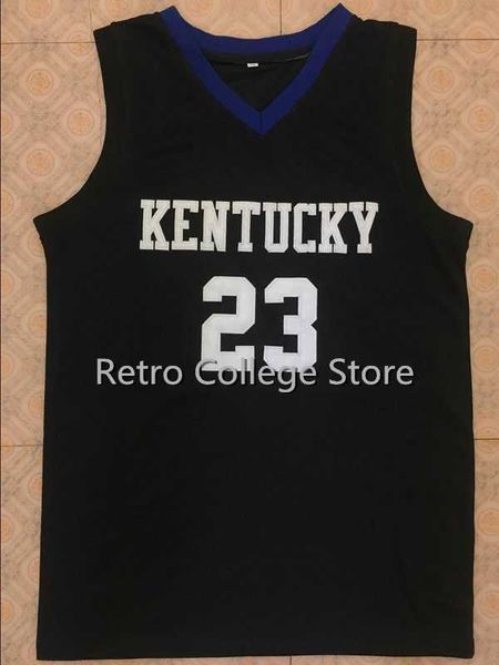 Kentucky Wildcats 23 Jodie Meeks 24 Jamal Mashburn Basketball-Trikot, blau, weiß, oder personalisierbar, jeder Spieler für jeden Namen, bestickte Herren-Trikots