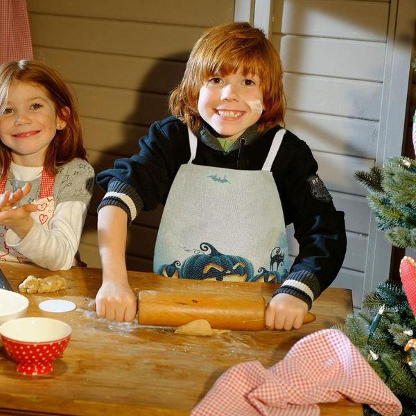 

aprons pumpkin grimace pattern apron printed kids decorative