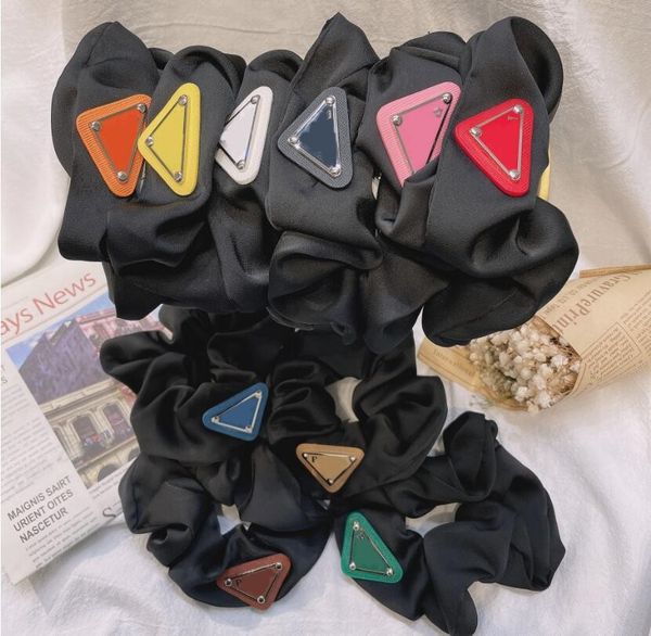 

2021 new launch color inverted triangle out all-match letter gut temperament ladies hair accessories elastic headband, Pink