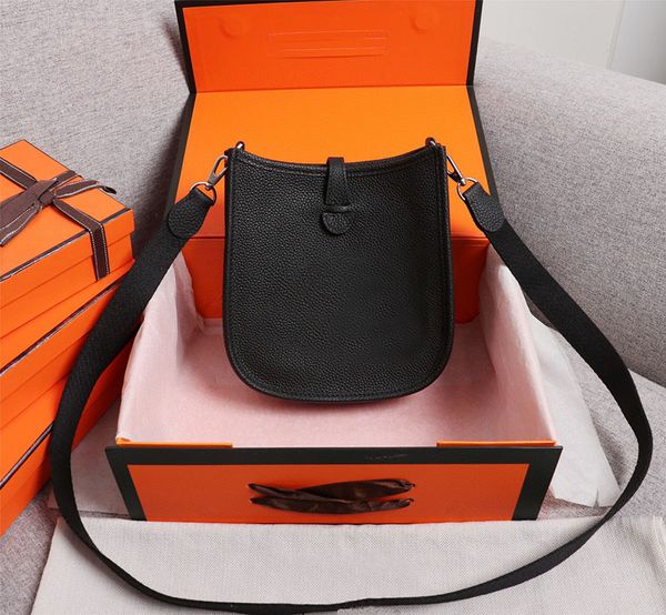 

women luxurys designers bags 2021 handbags purses crossbody bag handbag real leather evelyne mini shoulder 18cm
