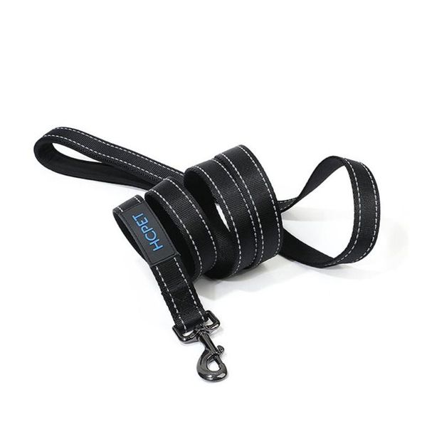 

big dog leash single handle luminous dog pet head traction rope webbing widened