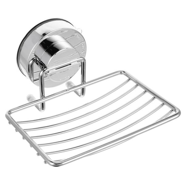 

soap dishes 1pc stainless steel suction cup sponge holder wall shower dish