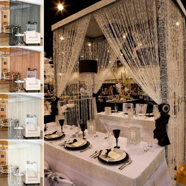 

curtain & drapes 200x100cm crystal hanging beaded window door for bedroom tassel string living room curtains screen panels home decor