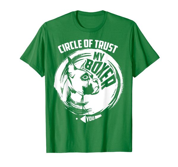 

circle of trust my boxer shirt | cute trust dog tee gift, White;black
