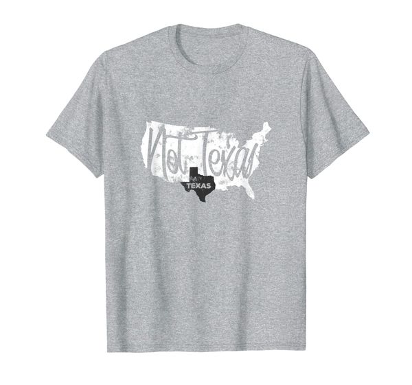 

not texas - state of texas proud texan t-shirt, White;black