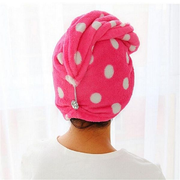 

towel bath hair dry microfiber magic drying turban wrap cap spa bathing hat