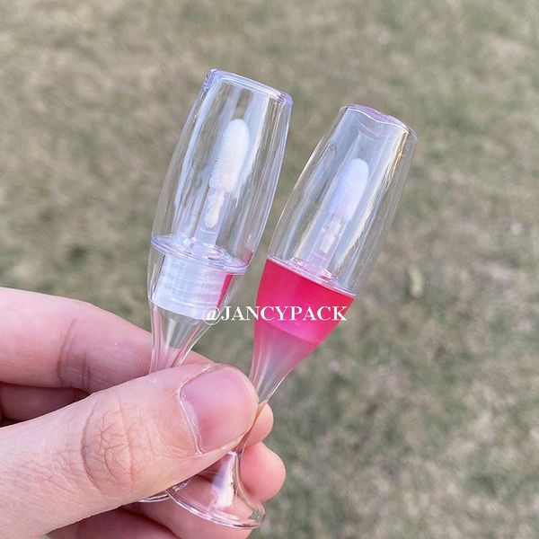 

storage bottles & jars 8ml refillable mini wine glass shaped empty lip gloss bottle diy plastic emptylip glaze lipgloss container sample via