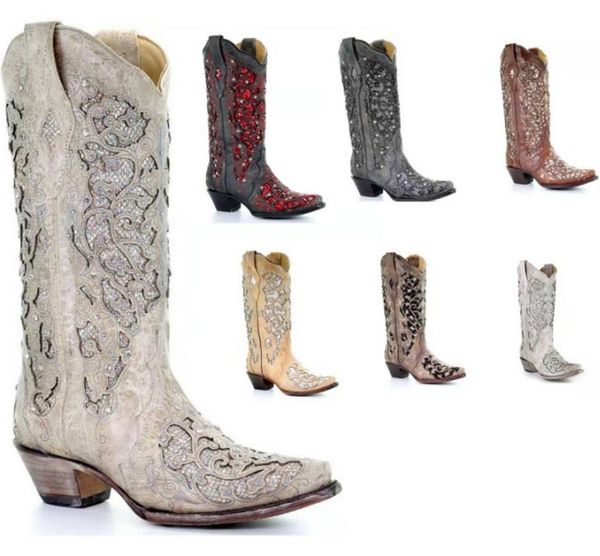 

boots shoes woman pu leather knee high low heels women booties vintage ethic shoe chaussures femme zapatos mujer sapato sa1056, Black