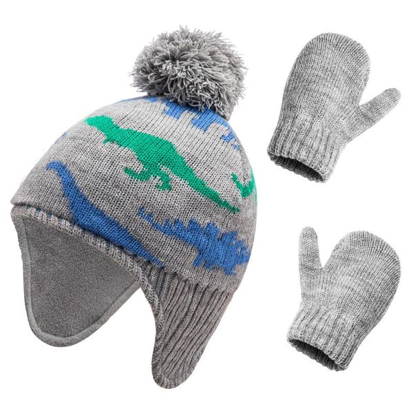 

caps & hats furry balls beanie for kids fashion soft with glove baby knitted hat casual cute gift keep warm universal autumn winter, Yellow