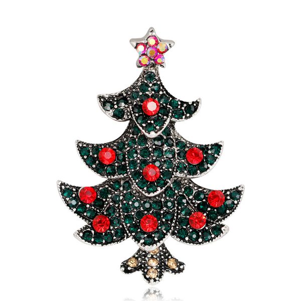 

factory fashionable christmas tree brooch for ladies christmas