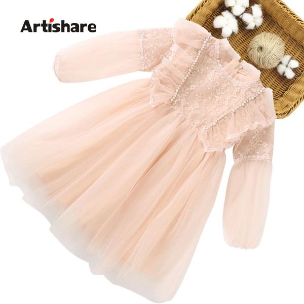 

girl's dresses girl dress mesh party for kids lace princess children pearls children's costumes girls 6 8 10 12 14, Red;yellow