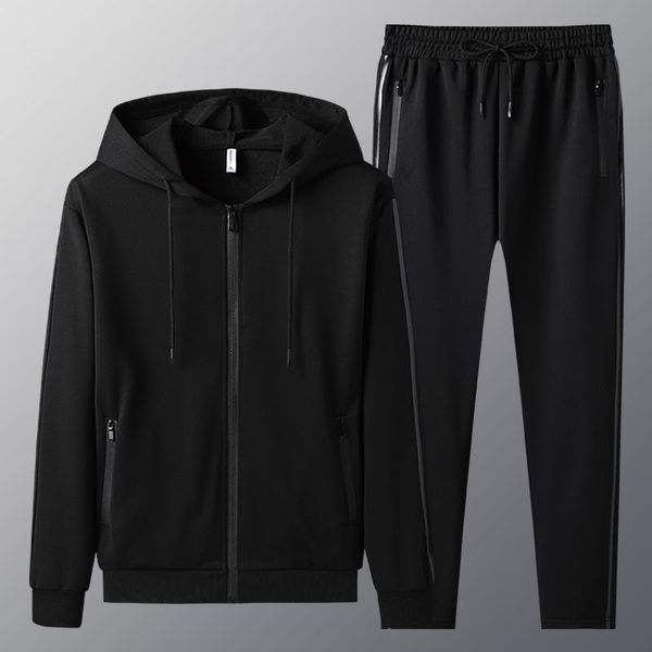 

men's tracksuits 2021 men sport suit running tracksuit jogging set sweatsuit jacket track pants joggers sweat team sportwear, Gray