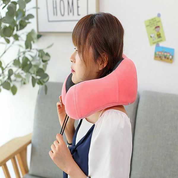 

pillow memory cotton neck protection u-shaped travel magnetic cloth cervical
