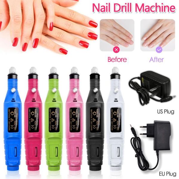 

nail art kits 1 set professional power drill electric machine kit with 6 bits equipment tools