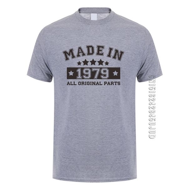 

fashion made in 1979 t shirts men cotton funny o neck birthday gift 1979 t-shirt tee cool mans tshirt 210706, White;black