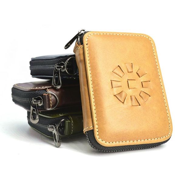 

card holders women organ holder genuine leather women's wallet for bank cards case small size woman nr162, Brown;gray