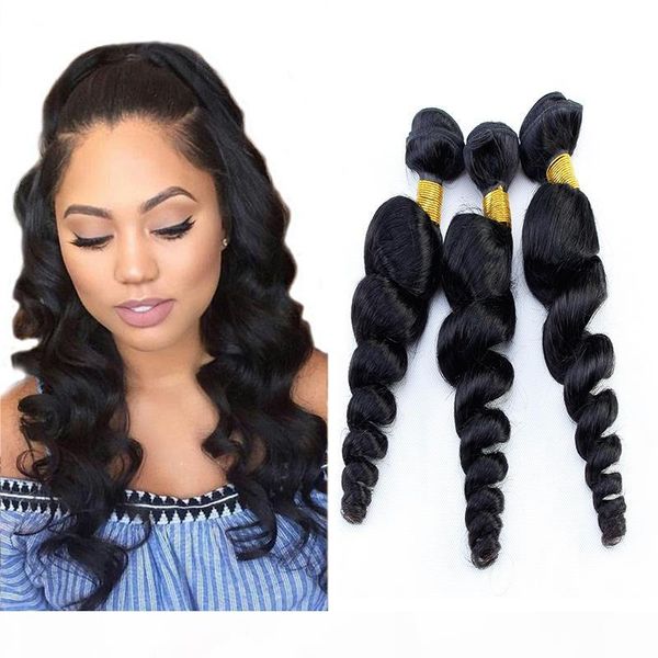 

wholesale peruvian loose wave hair products unprocessed human hair weave bundles peruvian human hair extensions dyeable natural color, Black