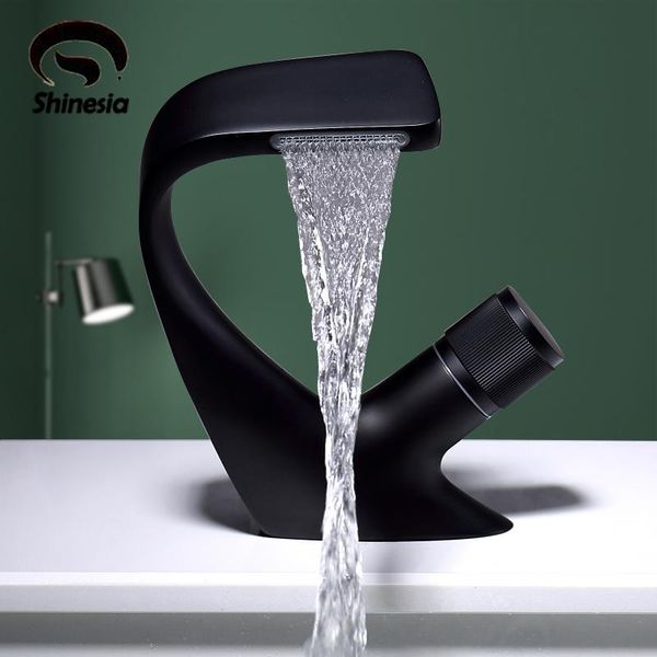 

bathroom sink faucets shinesia basin faucet matte black cold and water for vessel creative deck mounted mixer tap