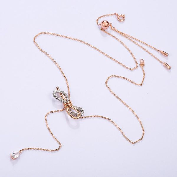 

new fashion pendant choker necklaces cute for women girl gift sweater clavicle chain adjustable, Golden;silver