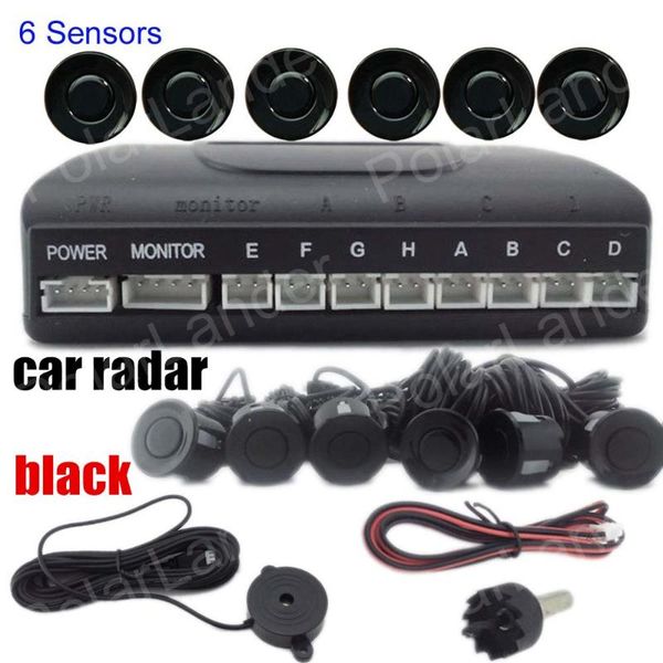 

car rear view cameras& parking sensors 9 colors available reverse sensor sound alert effect original 6 with adjustable distance auto system