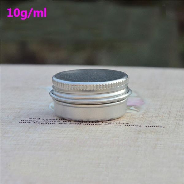 

storage bottles & jars 10g/ml aluminum cream jar, 10cc metal cosmetic packing container, 1/3oz professional empty tin pots