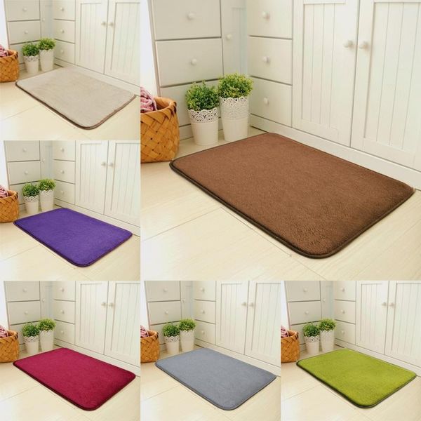 

bath mats home foam mat soft and comfortable absorbent bathroom carpet non-slip memory rug floor decoration