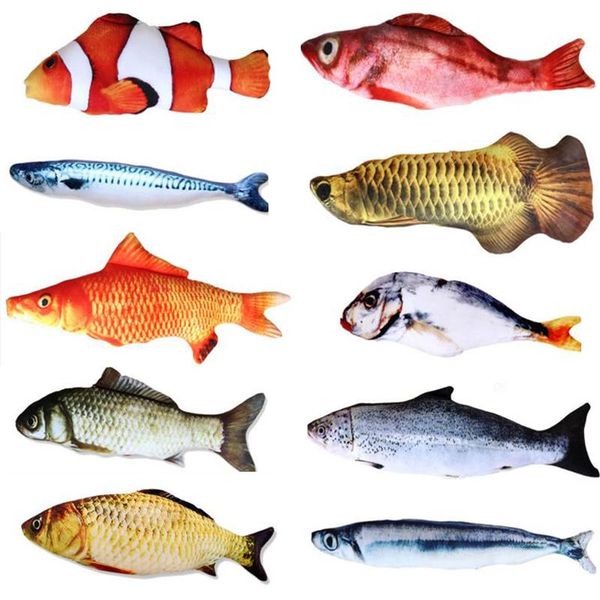 

cat toys 30cm 1pcs mint fish funny stick pet toy simulation supplies pillow crawling plush