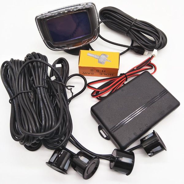 

car rear view cameras& parking sensors 4 pcs 11 colors 12v 22mm sensor reverse backup radar lcd display buzzer detector system for all cars