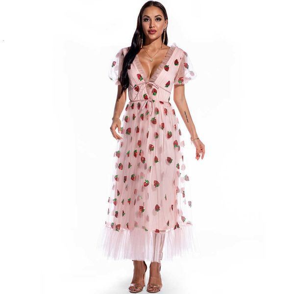 

luxury evening party dresses bubble sleeve strawberry sequin, Black