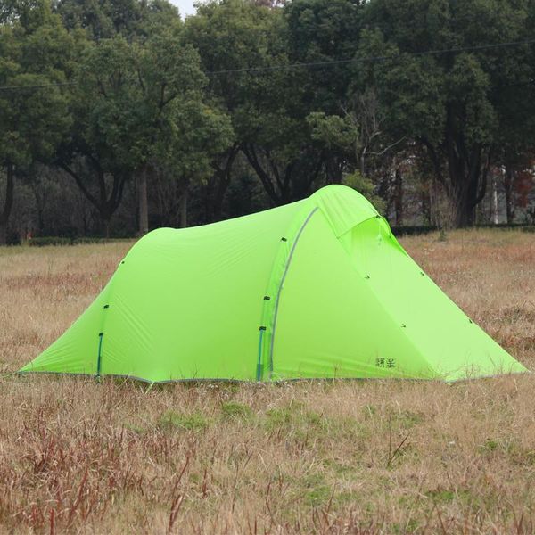 

asta gear zhufeng 2p silicon coating tunnel breathable windproof camping tent 3/4 season double layer