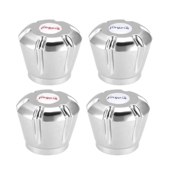 

kitchen faucets uxcell faucet knob handle 28mm dia universal replacement silver tone 4 pcs