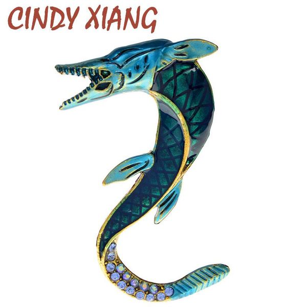 

pins, brooches cindy xiang enamel gold fish for women cute animal rhinestone design brooch pins fashion jewelry gifts 2 colors, Gray