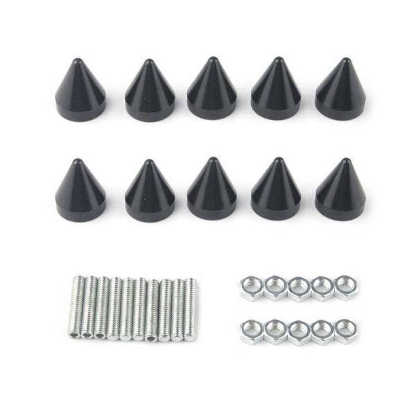 

1 set aluminium + iron cuspate style car license plate bolts frame screws car