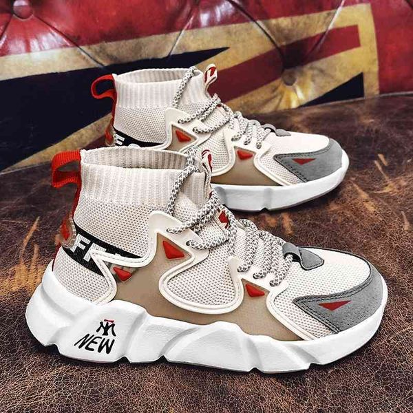

boys' shoes autumn 2021 new middle-aged and old running sports children's high basketball spring tide of primary, Black
