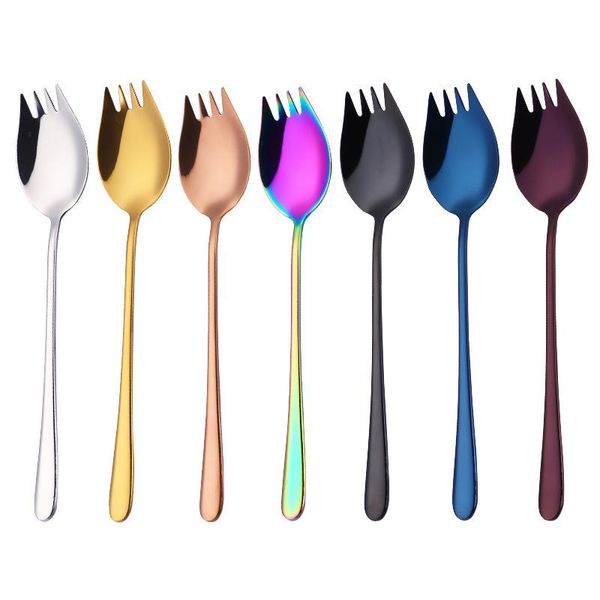 

flatware sets 304 stainless steel fork lunch box gift instant noodles fruit salad spoon