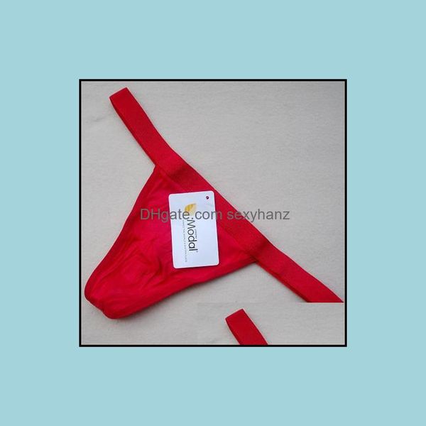 G-Stringsbekleidung sexy Herren Modale Tanga Natur Bambus m￤nnliche Dessous weich atmungsable elastische Mode-Slips Unterw￤sche