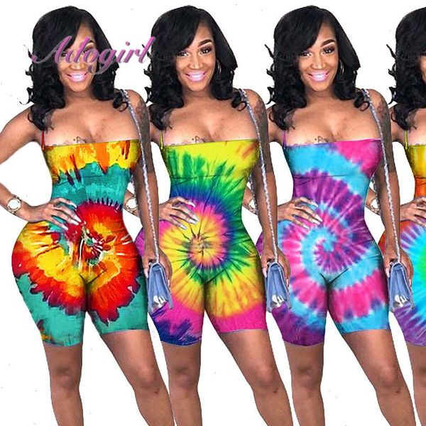 

floral print strapless bandage backless night party short jumpsuit women summer sleeveless playsuit rompers outfit overalls, Black;white