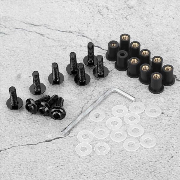 

motorcycle helmets windscreen washer 10pcs windshield bolts nut washers universal motorbike fairing mounting kit