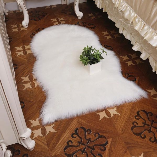 

carpets soft faux sheepskin hairy carpet plush rugs seat pad chair mat long fur fluffy bedroom home decoration for living room