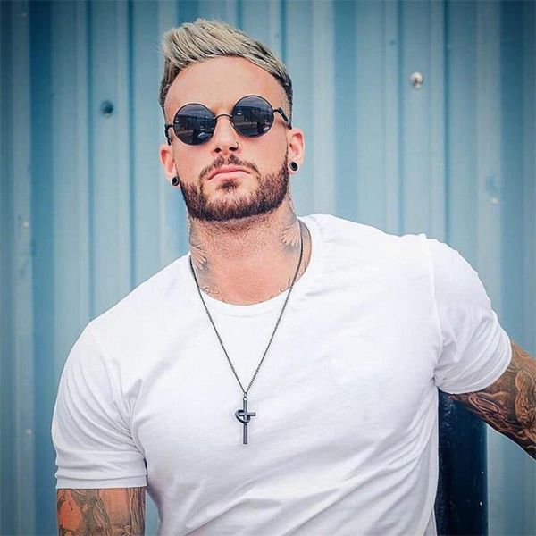 

running t shirt men sports solid short sleeve tshirt summer training clothing gym fitness bodybuilding workout muscle tee shirt, Black;blue