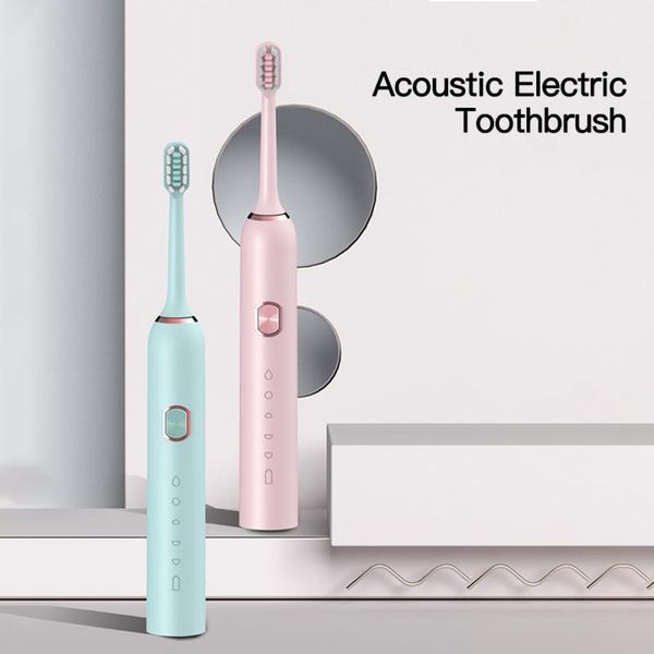 

smart electric toothbrush ultrasonic waterproof usb charging five-speed household long battery