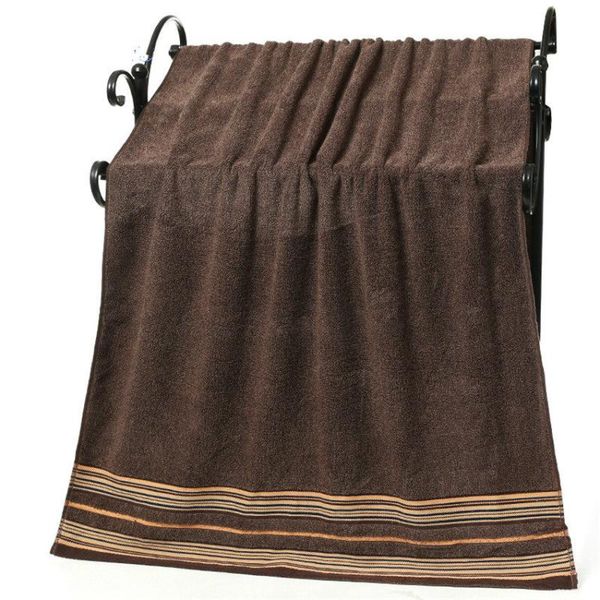 

towel luxury 70x140cm cotton stripe bath towels for adults thicker bathroom blue gray brown super absorbent home
