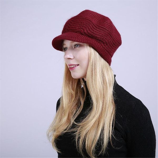 

berets autumn winter women 2021 sale korea fashion warm fleece hat female hood on the head solid color caps ladies casual beret, Blue;gray