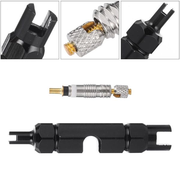 

bike lights core remover tire repair kits tool stem (black)