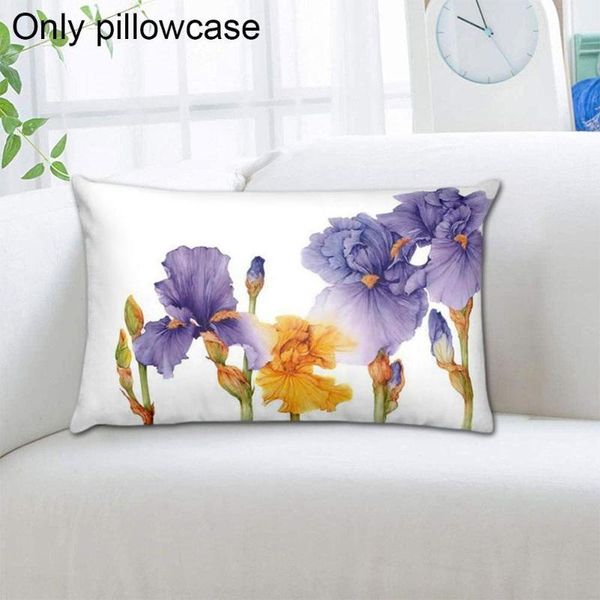 

cushion/decorative pillow rectangle modern art floral printed pillowcase watercolor 30*50 home flower cushion sofa decor decorative cm illus